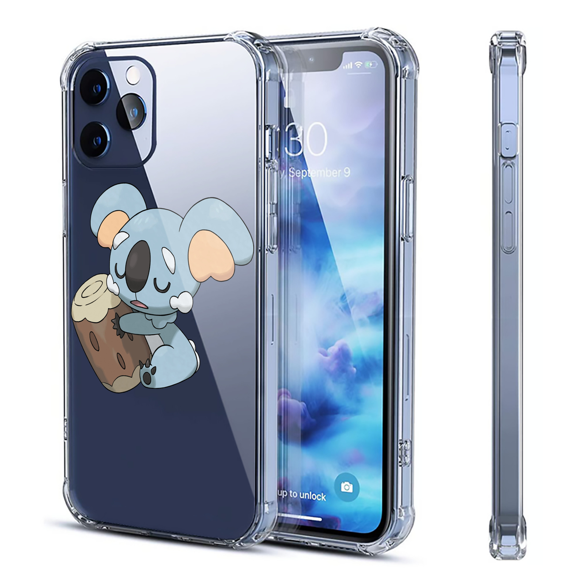 （画像用） ポケットモンスター Pokémon 【iPhone 12シリーズ対応】透明スマホケース（クリアソフトケース）